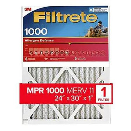 FILTRETE Filtrete MPR 1000, Merv 11, 24x30x1 in AL13-4